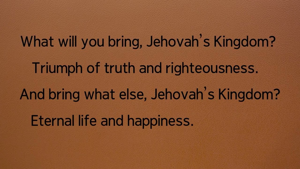 Sing Preises to Jehovah Song 195 - Orchestral arrangements - Assembly version (English Text)