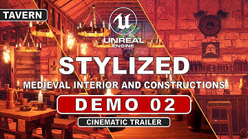 STYLIZED - Medieval Interior And Constructions | Demo 02 | Unreal Engine | Cinematic Trailer 4K