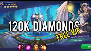 100k+ DIAMONDS + FREE VIP!?? | Mobile Legends Adventure