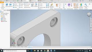 Tutorial Inventor 2020 en español. ¿Como hacer una brida en Autodesk Inventor Professional 2020?