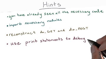 Adding CRUD Hints - Full Stack Foundations