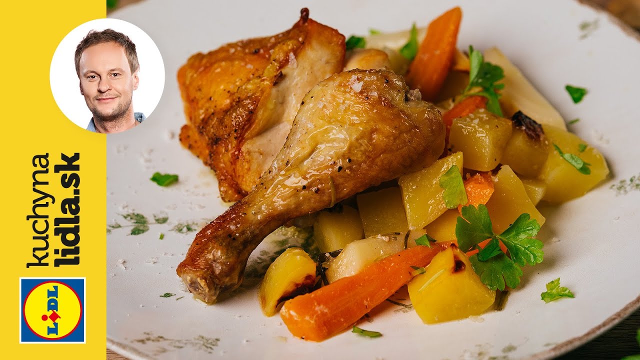 Pečené kurča s mladou koreňovou zeleninou a slaninou 🍗 | Marcel Ihnačák | Kuchyňa Lidla