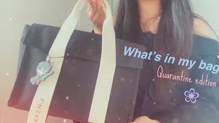 What's in my bag 2021 | Marhen.J   my quarantine bag essential