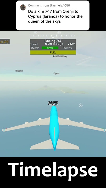 Roblox PTFS Orenji to Cyprus ✈️ B747 Queen of the skies! | #roblox #shorts #ptfs #foryou #gaming