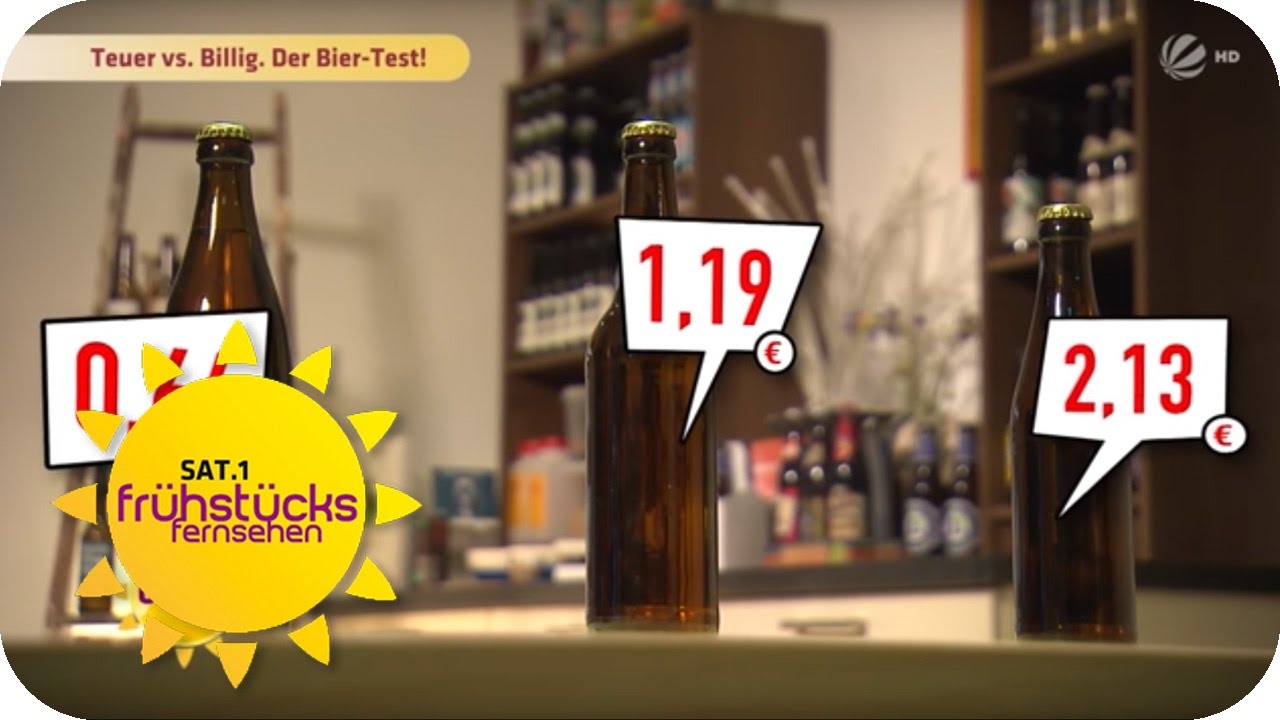 BIERTEST Schmeckt teures Bier besser als billiges? SAT.1