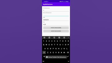 Aplikasi Mahasiswa - Pemrograman Bergerak