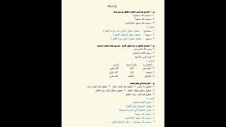 اهم الاسئلة️ لقواعد اللغة العربية سادس ابتدائي المنهج الجديد
