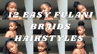 HOW TO: style FULANI BRAIDS || 12 quick and easy styles✨|| ft. NickasTouch || Koko M