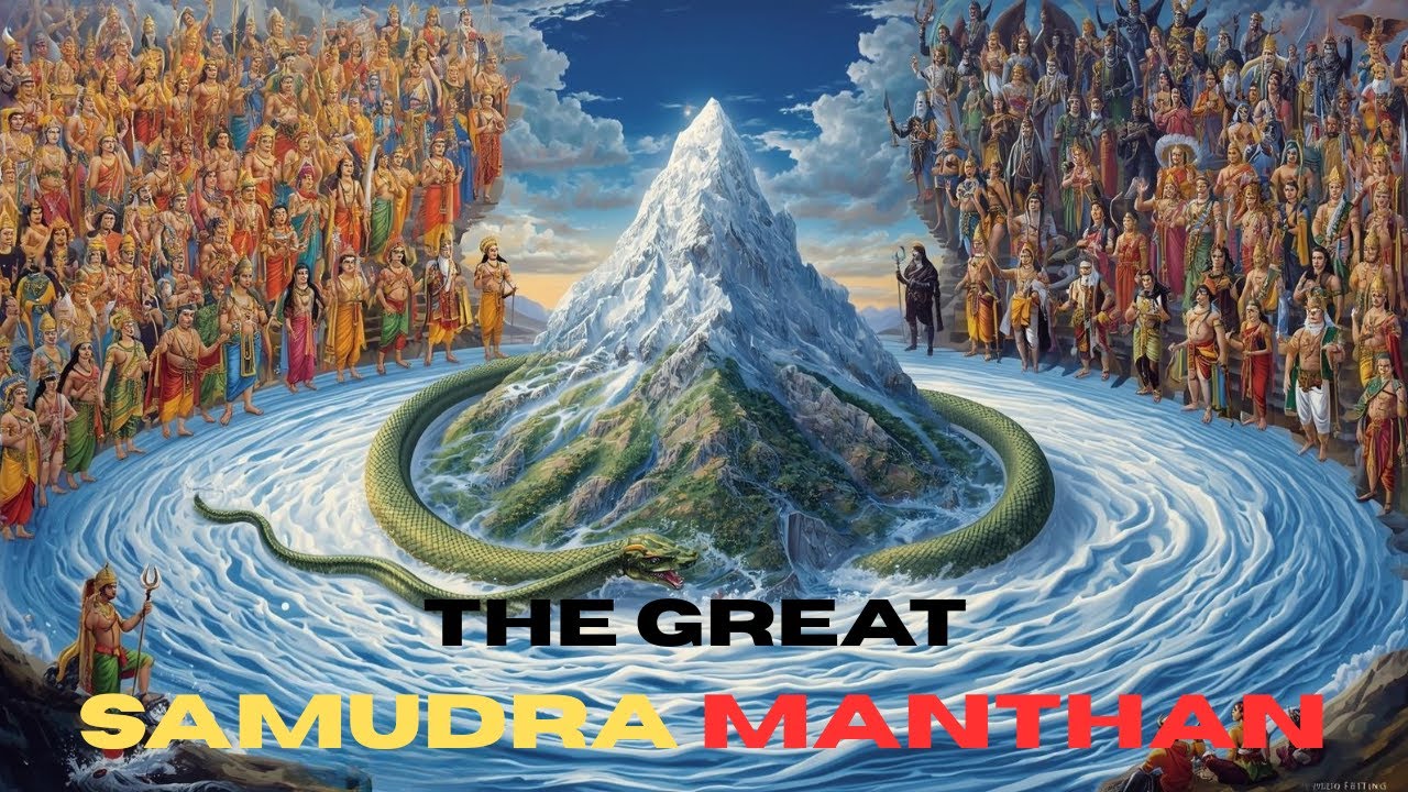 Samudra Manthan Full Story | How Amrita Emerged | Vishnu, Shiva & Kurma Avatar I Curse of Durvasa