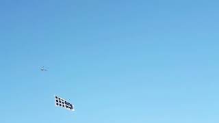 Airbus Helicopter H125 With Giant 9 News Flag Australia Day In Perth