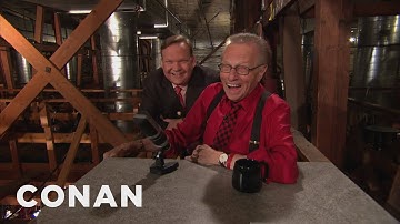 Larry King Hosts His Show From Conan