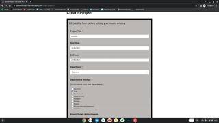 WAM Project Management Matrix Demo