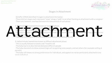 Attachment | Revision for Psychology A-Level and IB