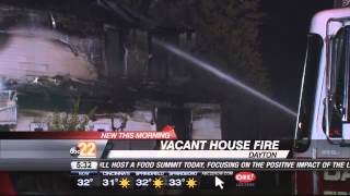 Suspicious Fire Engulfs Vacant Home