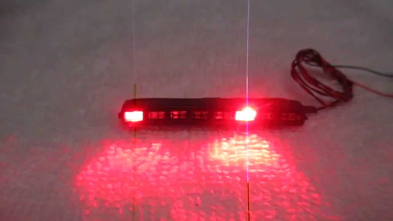 1/18 1/24 Custom Red/White Custom LED Model Car Light Bar YouTube