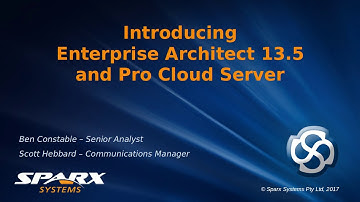 Introduction to Enterprise Architect 13.5 and Pro Cloud Server