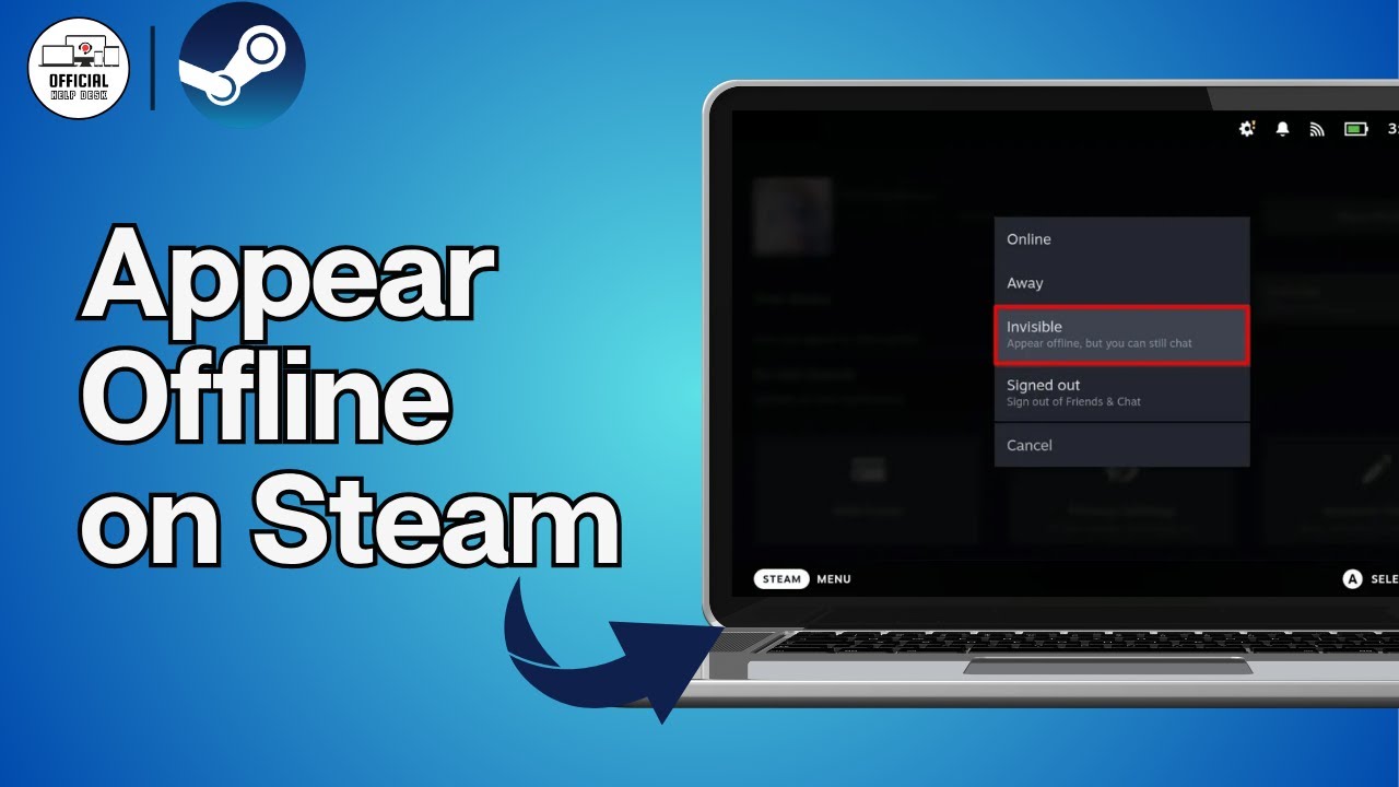 How to Appear Offline on Steam (2025) - YouTube