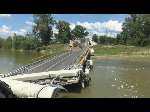 S-a prăbușit podul de la Luțca! VIDEO
