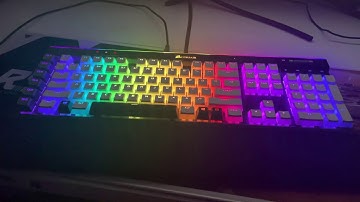 HyperX PBT Double Shot Pudding Caps on a Corsair K95 Platinum