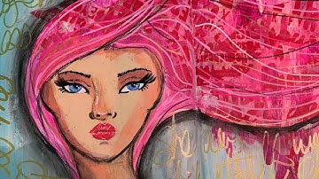 Inspired By Inkie Quill: Using face stencils in your art