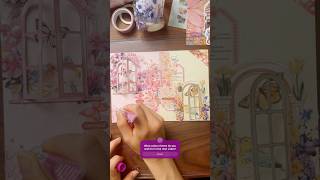Journal with me 💗💛 | #asmr #journaling #scrapbooking #butterfly #shorts