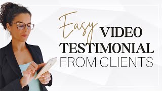 Request video testimonials from your clients with this website!