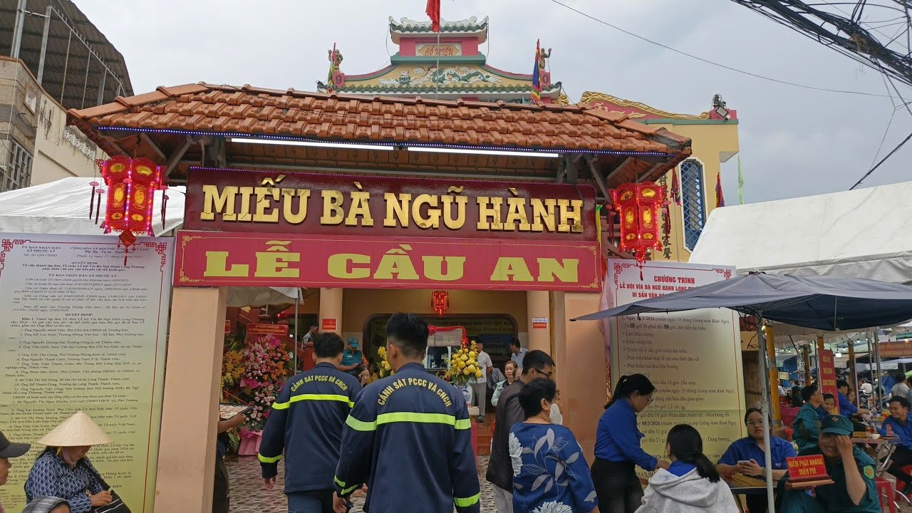 Lễ cầu an miếu bà ngũ hành Long Thượng Phước Lý Tây Ninh 