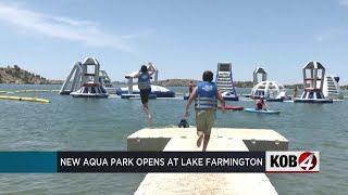 New aqua park opens at Lake Farmington