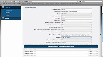 7. - Conference Bridge  Creation & Management