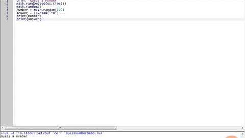19 -  Number Guess Example in Lua