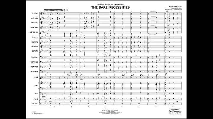 The Bare Necessities by Terry Gilkyson/arr. John W...