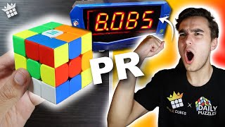 I used FREEFOP to beat a 2 YEAR RECORD! 8.08s Rubik's Cube solve!