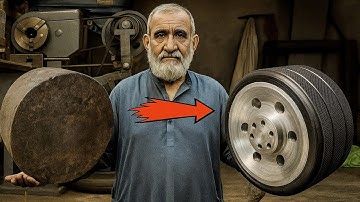 Decades of Skill in Action — This Old Mechanic Transforms Rough Steel Into Perfection