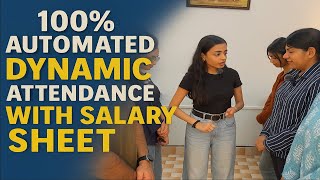 🚀100% Automated Attendance & Salary Sheet | No Manual Work Needed! #exceltraining