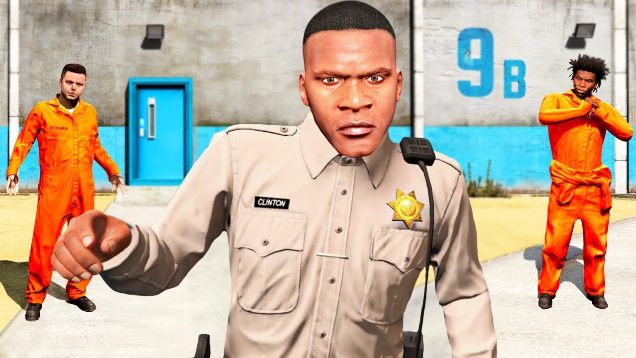 24H COMME UN GARDIEN DE PRISON SUR GTA 5 !