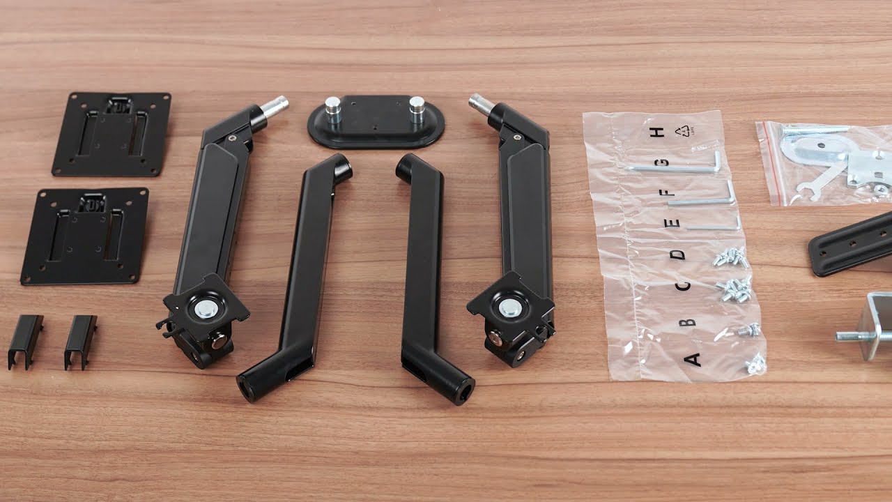 EleTab-GM10-2BY Dual Arm Monitor Stand 