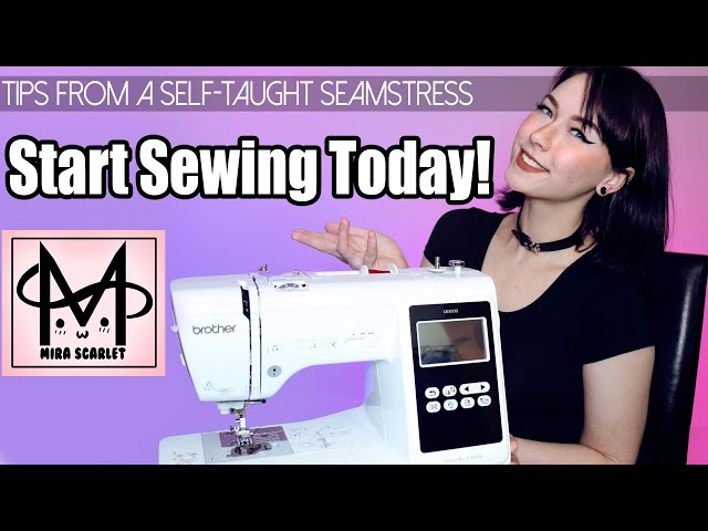 How to Thread a Sewing Machine and Sew your First Stitches! 