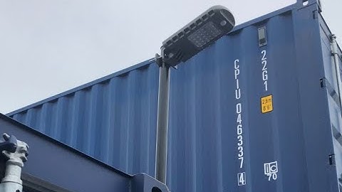 Shipping Container Utility Pole Installation Video