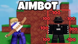 Using AIMBOT against Toxic Tryhard... (Roblox Bedwars)
