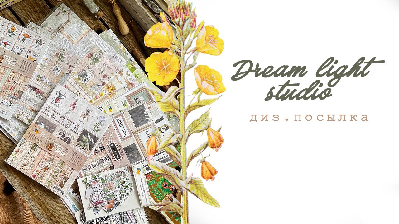Дизайнерская посылка от Dream light studio | Botany journal - YouTube