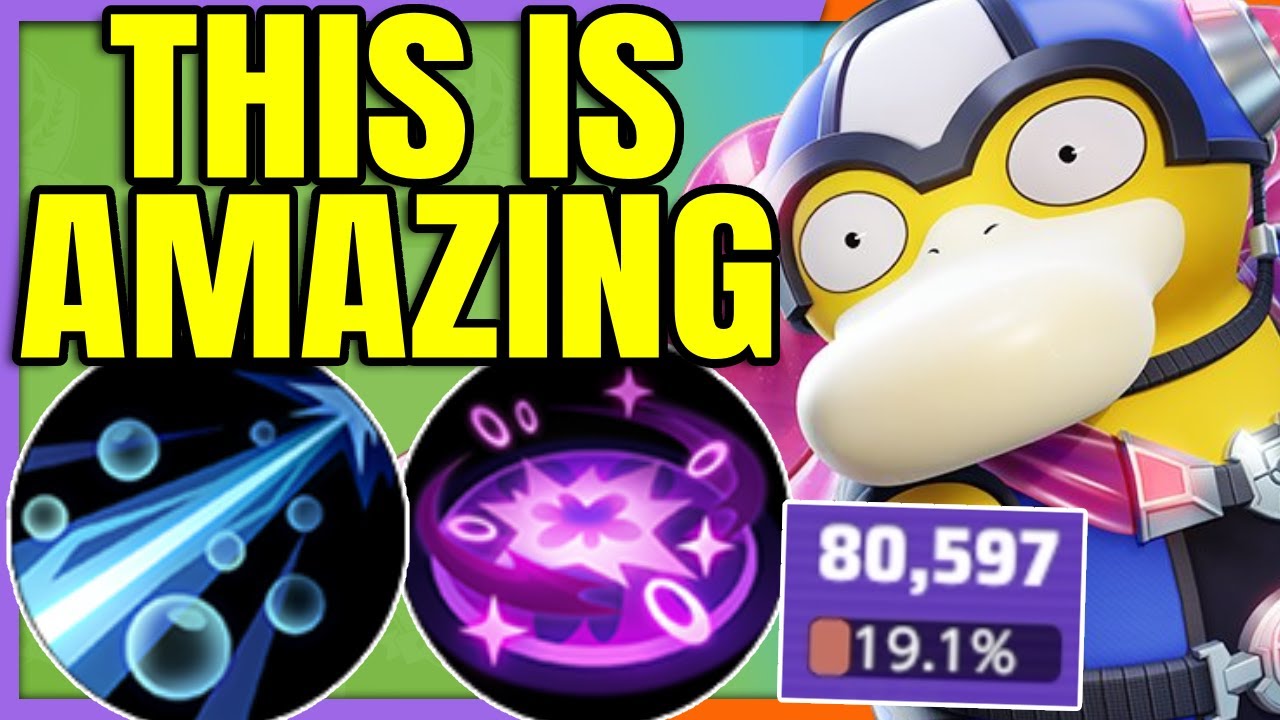 This BUBBLE BEAM + PSYCHIC PSYDUCK BUILD is Amazing | Pokemon Unite