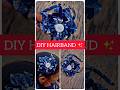 DIY fabric flower hairband || #shorts #viral #diy #tutorial
