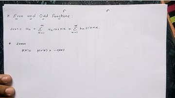 GTU Maths-3 [Advance Engineering Mathematics] Unit - Fourier series (Part-3)