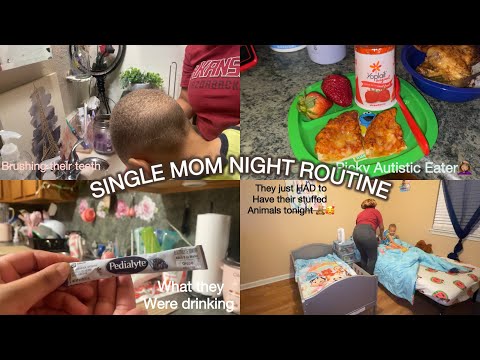 ~Mom Of 2 Night Routine✨ Doing My Best As A Single Mom Living On Low Income|
