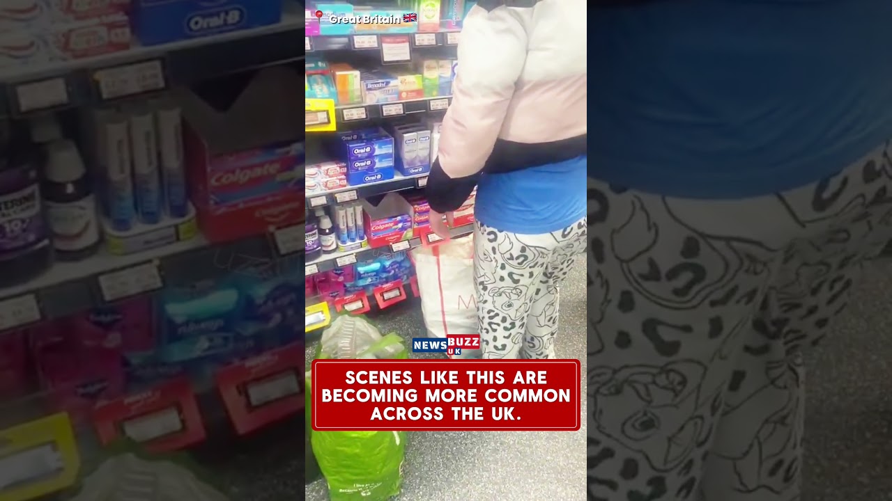 Видеозапись из британского супермаркета подчеркивает растущую обеспокоенность по поводу магазинны...