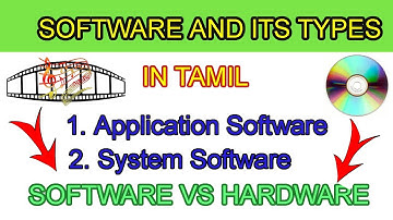 Software, What is Software in tamil, Software and its Types, Software vs Hardware,