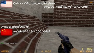 Keita on slide_ikote_canyouextreme 00:25.51 World Record