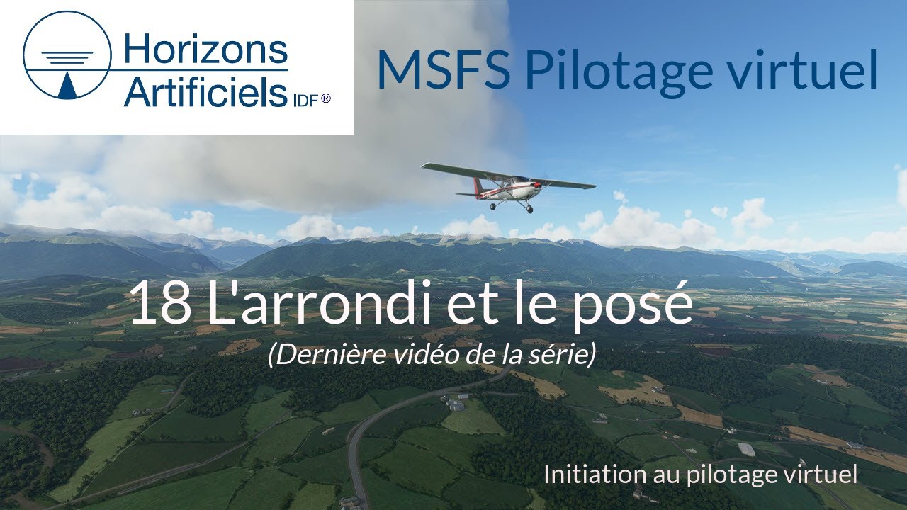 Le Cessna 152 MSFS pour débutant, avec un instructeur de vol virtuel. 18 L' arrondi, le posé