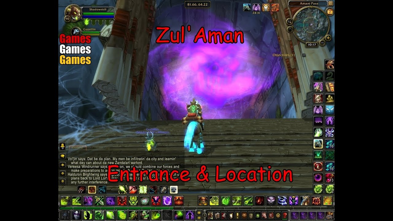 Zul'Aman Entrance & Location World of Warcraft Cataclysm - YouTube