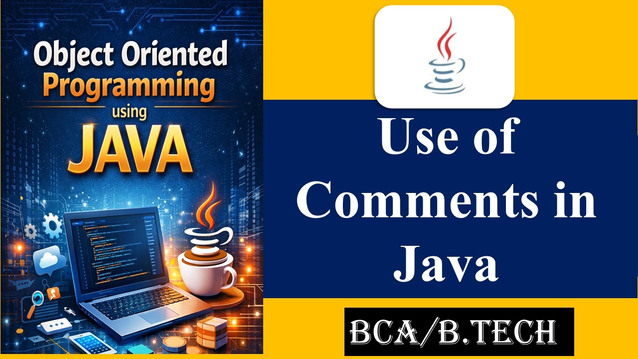 Use of Comments | Java | Object oriented Programming using Java | - YouTube
